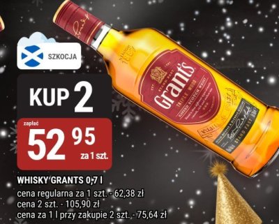 Whisky Grants 0,7l promocja w bi1