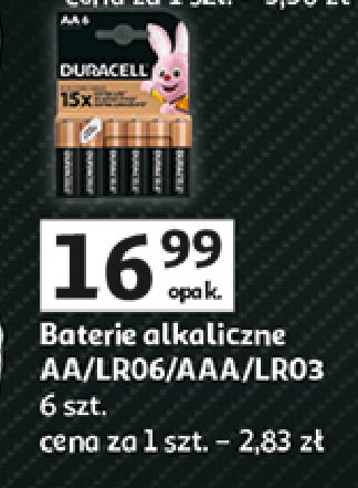 Baterie aaa/lr03 Duracell promocja
