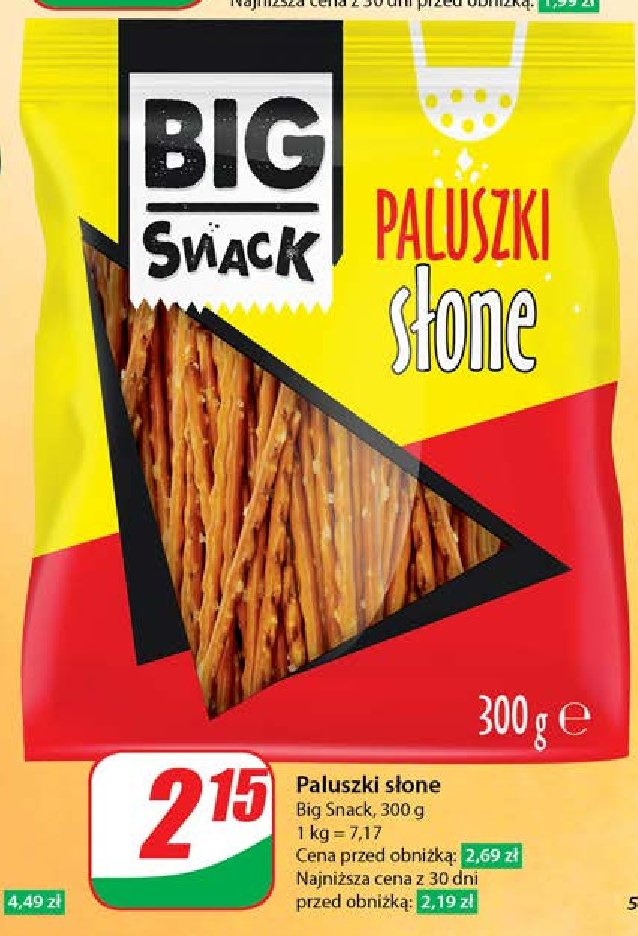 Paluszki solone Big snack promocja