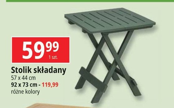 Stolik składany 92 x 73 cm promocja