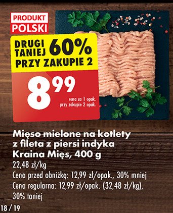 Mięso mielone z piersi indyka Kraina mięs promocja