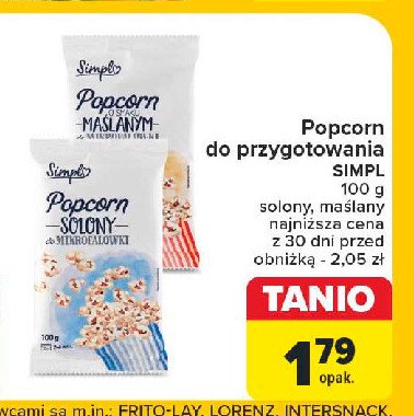 Popcorn solony Simpl promocja