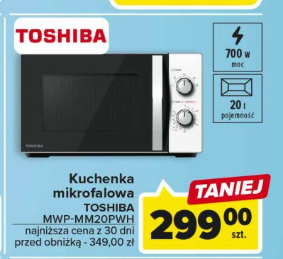 Kuchnia mikrofalowa mwp-mm20p(wh) Toshiba promocja
