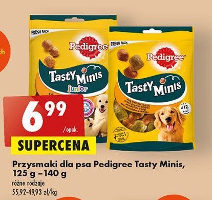 Przysmak dla psa junior PEDIGREE TASTY MINIS promocja