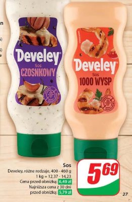 Sos czosnkowy Develey promocja