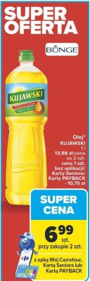 Olej KUJAWSKI 900 ml promocja w Carrefour
