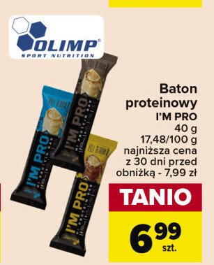 Baton proteinowy peanut butter Olimp i'm pro promocja