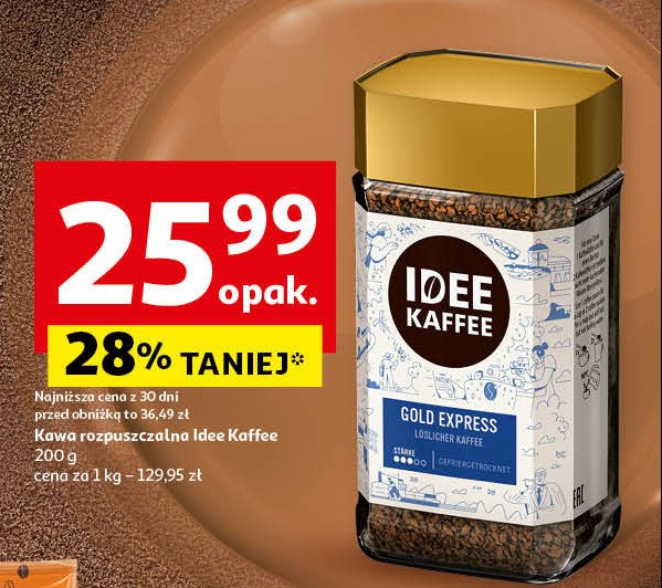 Kawa Idee kaffee gold express promocja