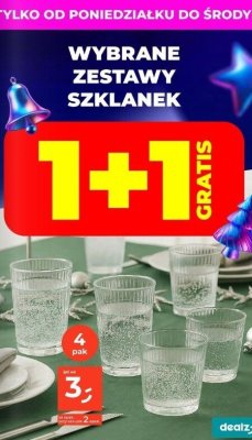 Szklanki - zestaw szklanek promocja w Dealz