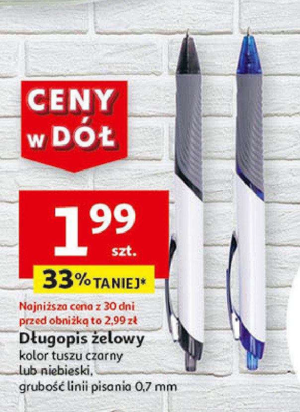 Długopis żelowy niebieski promocja