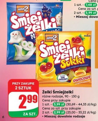 Żelki Śmiejżelki Sokki Nimm2 promocja w Dino