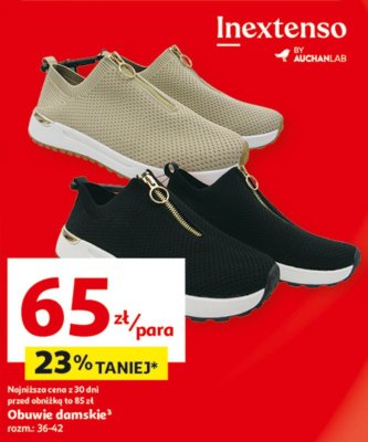 Obuwie damskie Inextenso promocja w Auchan