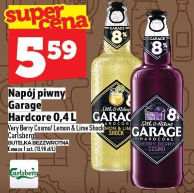 Napój piwny Garaż Hardcore 0,4L promocja w TOPAZ