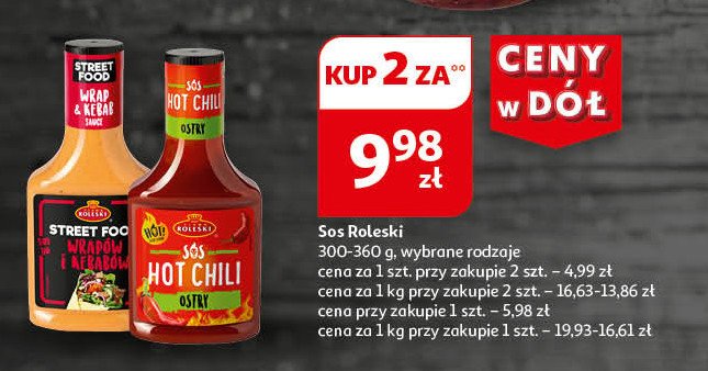 Sos hot chili ostry Roleski promocja w Auchan