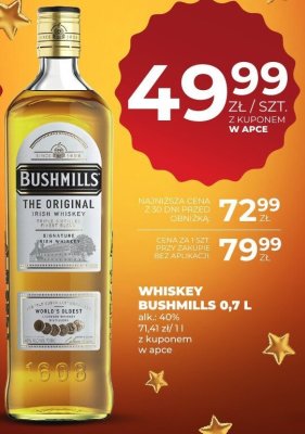 Whiskey Bushmills 0,7 L promocja w Duży Ben