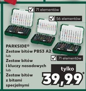 Zestaw bit贸w i nasadek kluczy Parkside promocja