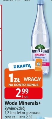 Woda Minerals+ Żywiec-Zdrój promocja w Leclerc