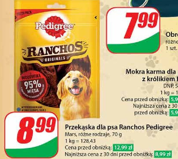 Przysmak dla psa originals wołowina Pedigree ranchos promocja