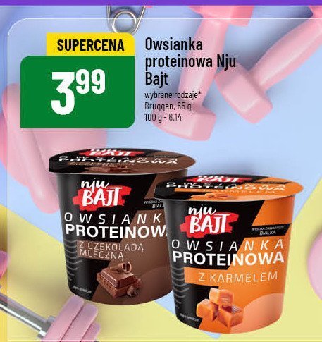 Owsianka proteinowa z karmelem promocja