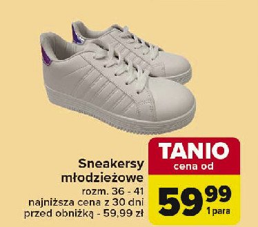 Sneakersy młodzieżowe 36-41 promocja