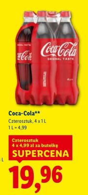 Napój gazowany Coca-Cola promocja w Lidl