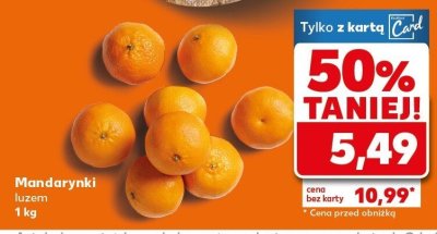 Mandarynki luzem 1 kg promocja w Kaufland