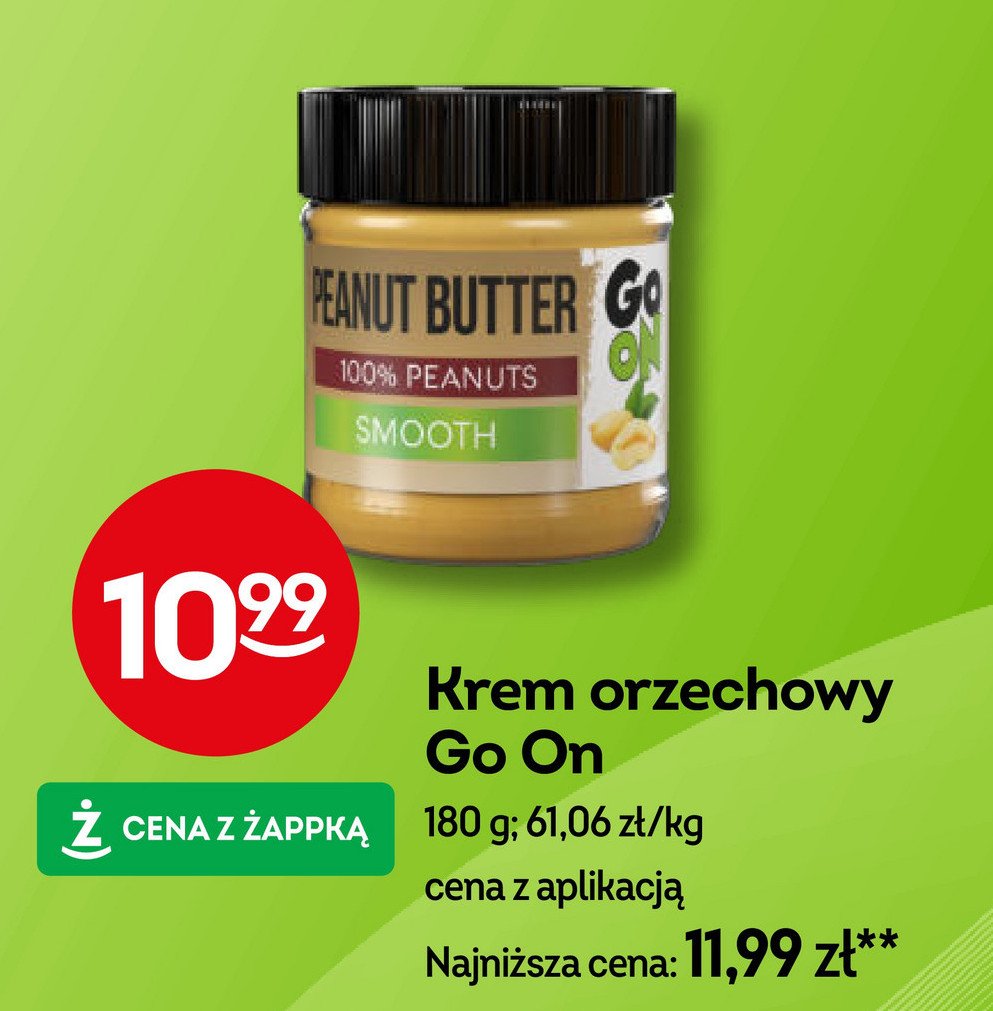 Krem orzechowy Go on! promocja w Żabka