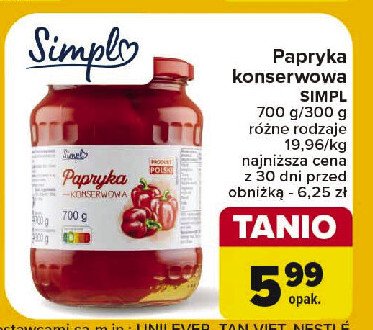 Papryka konserwowa Simpl promocja