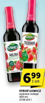 Syrop Łowicz truskawka promocja w Euro Sklep