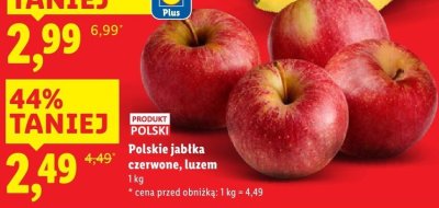 Jabłka polskie promocja w Lidl