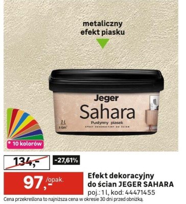 Farba dekoracyjna Jeger Sahara promocja w Leroy Merlin