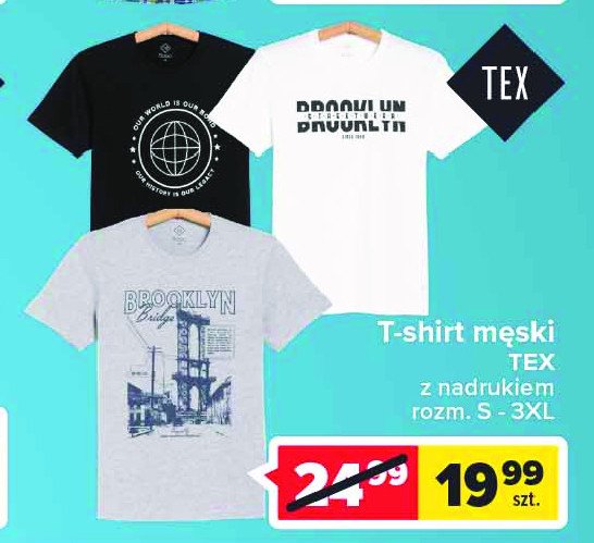 T-shirt męski z nadrukiem s-3xl Tex promocje