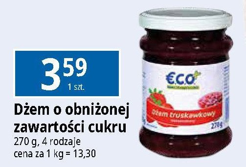 Dżem truskawkowy Eco+ promocja