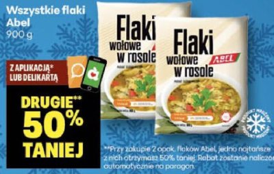 Wszystkie flaki Abel promocja w Delikatesy Centrum