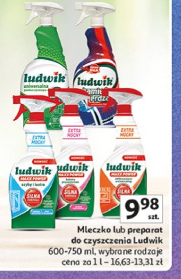Spray do szyb i luster Ludwik maxx power promocja