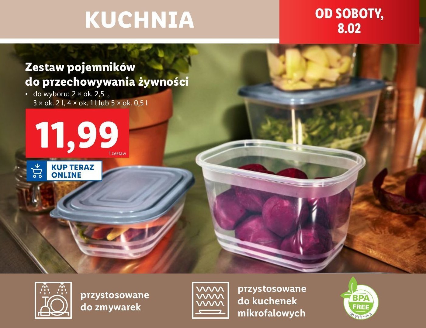 Zestaw pojemników 500 ml promocja