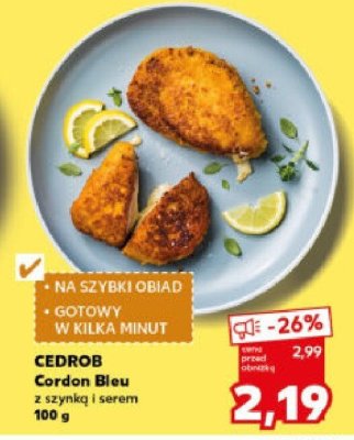 Cordon Bleu z szynką i serem 100 g promocja w Kaufland