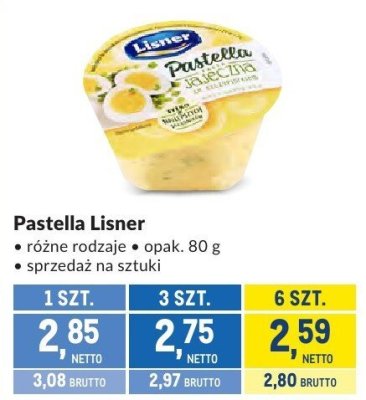 Pastella Lisner różne rodzaje promocja w Makro
