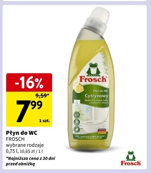 Płyn do mycia naczyń cytrynowy Frosch promocja