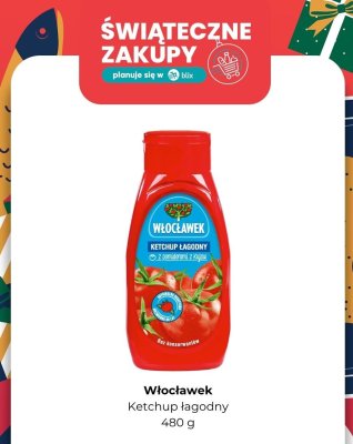 Ketchup łagodny, 480 g promocja w Biedronka