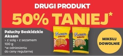 Paluszki Beskidzkie z solą, z sezamem DRUGIE -50% promocja w Netto