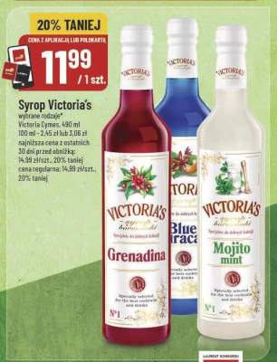 Syrop Victoria's wybrane rodzaje promocja w POLOmarket