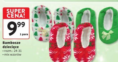 Bambosze dziecięce promocja w Intermarche