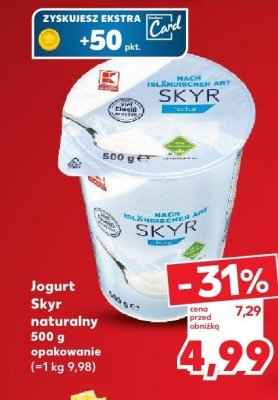 Jogurt Skyr naturalny 500 g promocja w Kaufland