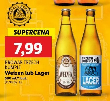 Piwo Trzech kumpli lager promocja