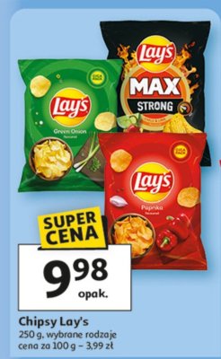 Chipsy Lay's wybrane rodzaje promocja w Auchan
