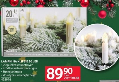 Lampki na klipsie 20 LED promocja w Selgros