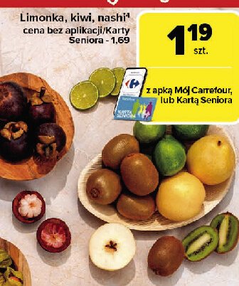 Gruszka nashi promocja w Carrefour Market