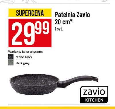 Patelnia 20 cm dark grey Zavio kitchen promocja