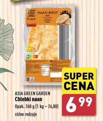 Chleb naan brot naturalny Asia green garden promocja